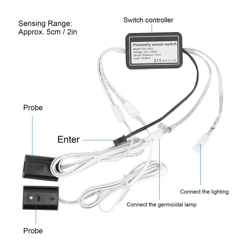 TDL‑5055 Infrared Motion Sensor Module for Wardrobes Cabinets Disinfection Switch