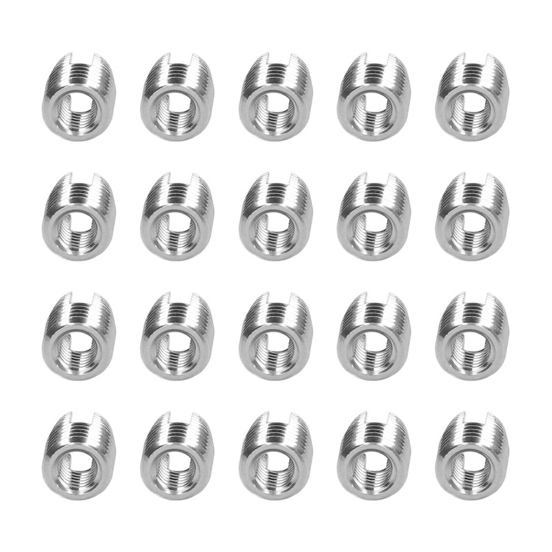 20PCS Self Tapping Insert Stainless Steel Slotted Wire Thread Repair