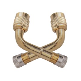 Motorcycle Air Pump, Tire Valve, Pack of 2, Valve Extension Tube, Motorcycle Air Valve, Motorcycle Extension Air Pump, L-Shaped, 90° Air Valve