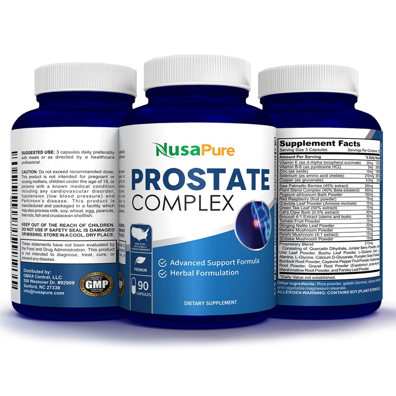 NusaPure Saw Prostate Palmetto Complex (Plant Sterol Complex, Nettle Root,