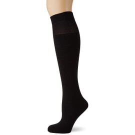 Dim Women's Mi-bas Perfect Contention Transparent 25D Knee High Socks, 25, Black (Noir 0hz), Small (Manufacturer Size: 36/38), Black (Noir 0Hz)