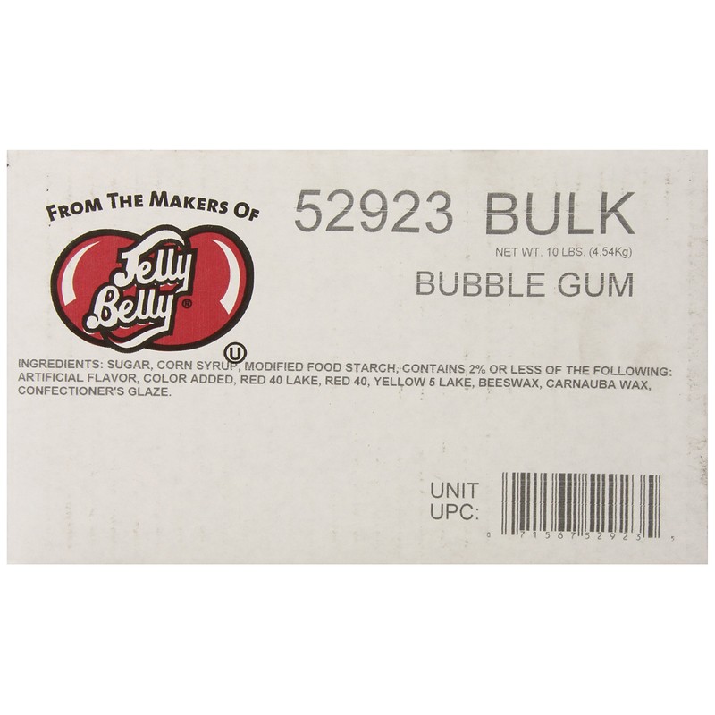 Jelly Belly Bubble Gum, 10-Pound Box