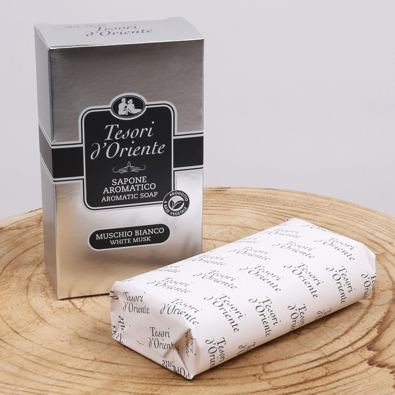 Tesori d'Oriente Muschio Bianco Cube Soap 125 g Pack of