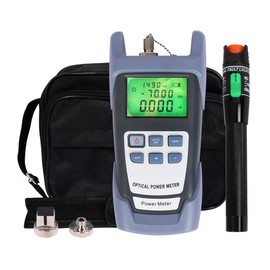 Mckalen 2 in 1 Kit di strumenti in fibra ottica FTTH, misuratore di Potenza in Fibra Ottica da -70dBm~+10dBm SC/FC connettore, Localizzatore visivo di guasti 30mW 30KM