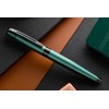 Sheaffer 300 Matte Green Pen with Contrasting Black PVD Trims