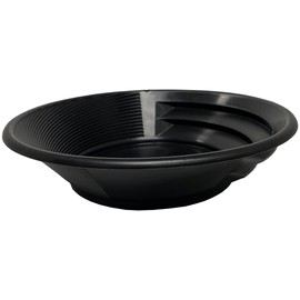 Sluice Fox Gold Pan with Vanishing Riffle Set; batea para oro Spiral Gold Finishing pan; Gold Rush Prospecting Supplies for Your Gold panning kit; 11 inch Black