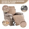 Genina Waterproof Recliner Chair Cover - 100% Protection! Non-Slip, Washable