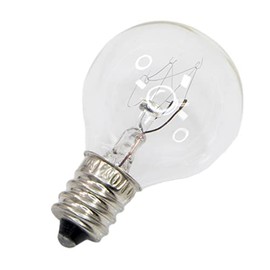 Mini Ball G30 Shape, 10 W, Base, 0.5 inch (12 mm) (E12), Exterior Color, Clear, 1 Piece, Small Lighting Fixture, Decorative Lighting, etc. Incandescent Bulb, Not LED