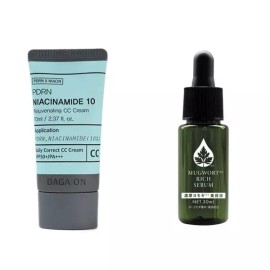 Firstpick cc크림 나이아신아마이드 홍조 커버 피부결 씨씨 크림 + 진정세럼 CC Cream Niacinamide Redness Cover Skin Texture CC Cream + Soothing Serum