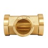 D&DHardware T-Piece Brass 1/2 Inch Female Thread, Threaded Fitting Tee