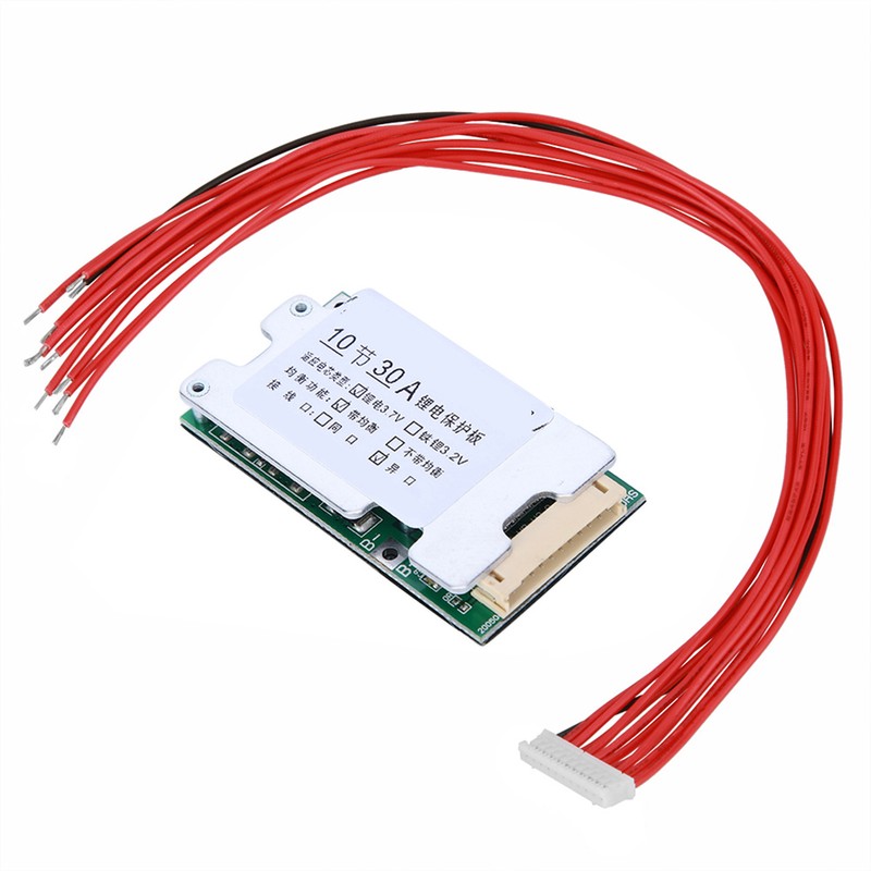 10S 36V 30A Liion Cell 18650 Battery Protection BMS PCB