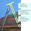 Sewing Gauge Measuring Tool Set 5-in-1 T-Shaped Sliding Gauge Ruler