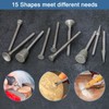 Stone Carving Set Diamond Burr Bits Compatible with Dremel, 30PCS