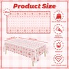 MEHOFOND 3 Pcs Fruit Theme Cherry Tablecloths, 108 x 54