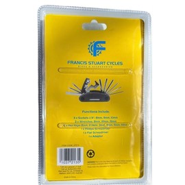 Francis Stuart Cycles Bicycle Multi Tool Set with Carry Pouch, 15-in-1 Cycle Tool Set for Ebikes, DIY and Bicycles