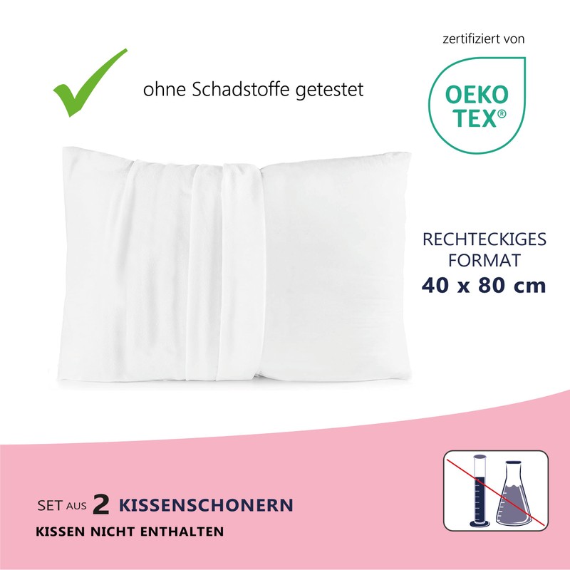 Twillie Set of 2 Waterproof Cushion Covers - for Pillow
