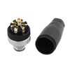 Elecbee 2PCS M12 8-Pin Connector Plug, 12 mm Sensor Cable