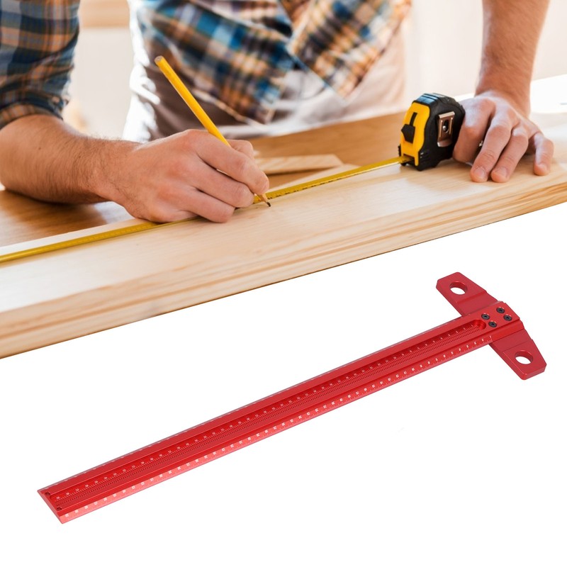 T Type Square Ruler Right Angle Scribe Aluminum Marking Gauge