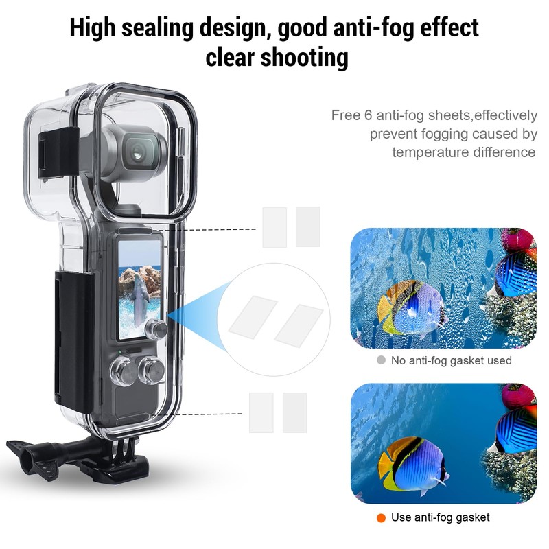OKFUN Waterproof Housing Case Compatible with DJI Osmo Pocket 3