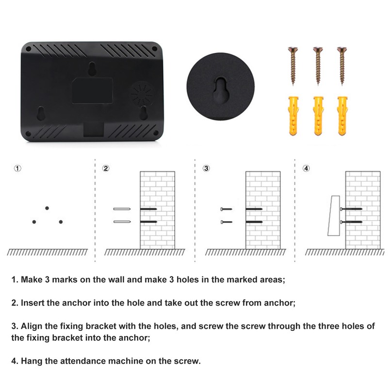 Fingerprint Time Attendance Machine Multi Languages Voice Reminder Fingerprint Password