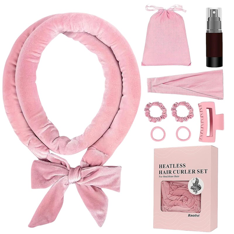 Kit 9 Rizador Pelo Sin Calor, Rizos Sin Calor Cabello