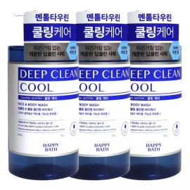 Happybath 해피바스 딥클린 타우린 쿨링케어 바디워시 900g x3개 Happybath Deep Clean Taurine Cooling Care Body Wash 900g x