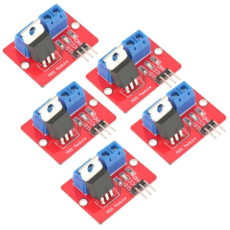 Risegun 5pcs MOSFET Module 3.3V/5V MOSFET Driver Module PWM Output
