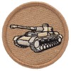 Panzer Tank Patrol Patch - 2" Diameter Round Embroidered Patch