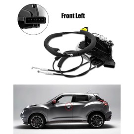 AUGREX Door Lock Actuator Motor Fit for Nissan Juke 2011 2012 2013 2014 2015 2016 2017 Replace 80501-1KM1A Front Left Driver Side Door Lock Latch with Cables, 6 pin