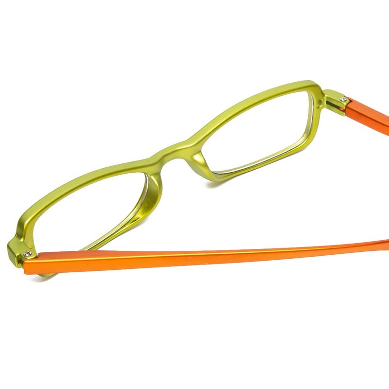 Calabria 837 Womens Metallic Reading Glasses +0.75 Lime Vibrant Crystal