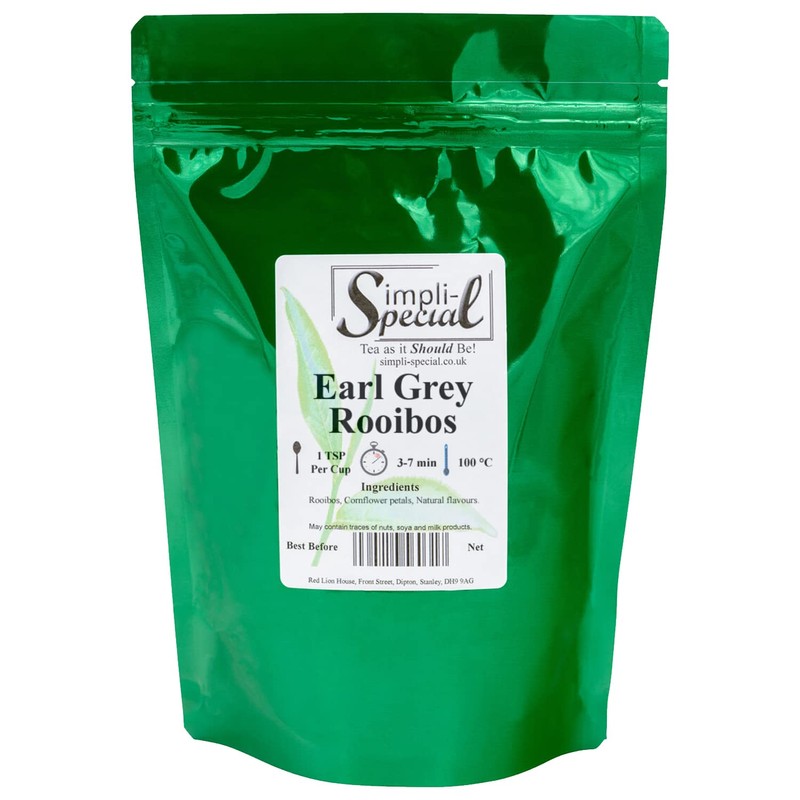 Simpli-Special Rooibos Earl Grey Herbal Loose Leaf Tea | Caffeine-Free
