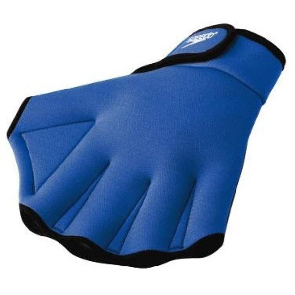 Speedo unisex adult Swim Training Fitness aquatic gloves, Royal, Medium US