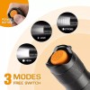 Everbrite 2PC 150 Lumen Aluminum LED Flashlight Zoomable Flashlight w/2