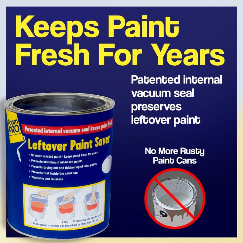 Leftover Paint Saver (5-Pack) - For 1-Gallon Cans