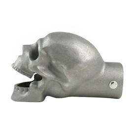 Kuashidai 2.5" skull crossbones exhaust trim stainless steel exhaust tailpipe trim, Large 55-65mm
