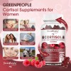 GreenPeople 2x Cortisol Ashwagandha L-Theanine Relieve Stress, Adrenal Support Supplement