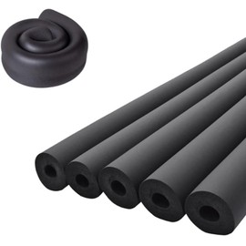 2pcs Pipe Insulation Foam Tube 3/8" ID*3/8" Foam Tubing Black Pipe Cover Heat Preservation for Outdoor Water Pipe Insulation,AC Unit, Guitar Stands, Exercise Machine Handle and Roof Rack Etc