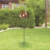 Teamson Home Tulip Kinetic Metal Weather Resistant 360 Degrees Swivel