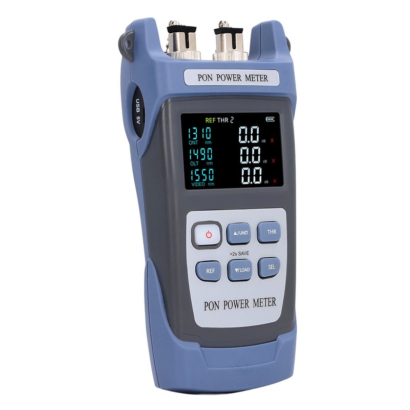 Fiber Optic Power Meter for APC Connector Color LCD Screen