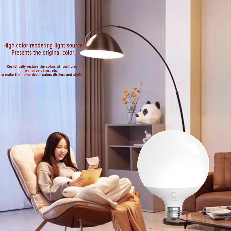 LVHEOM LED Globe Bulb, 240W Equivalent Light Bulbs, 24W 2700K