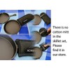 HAWOK Cast Iron Pre seasoned Dia.5.3 inch Mini skillet Pack