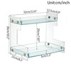 SHUNLI Acrylic Bathroom Countertop Organizer, 2 Tier Counter Organizer Storage