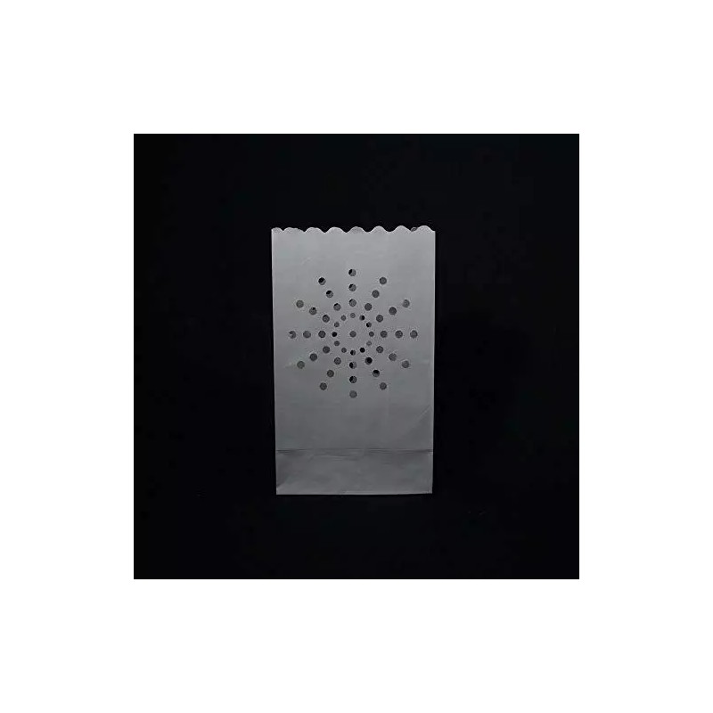 Quasimoon Sunburst Paper Luminaries / Luminary Lantern Bags Path Lighting