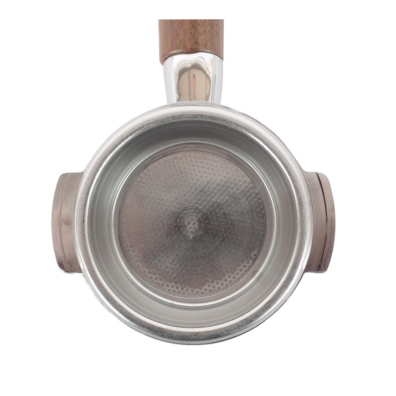 Bottomless Portafilter for CONTI Espresso Machines - Walnut Handle, 21g