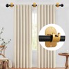 Cadorasty No Drill Curtain Rod Holder Hangers - Self Adhesive