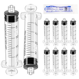 VooGenzek 10 Pieces 20 ml Plastic Liquid Measuring Tool, Individually Packed, Plastic Liquid Filling Tube for Scientific Laboratory, Animal Feeding, Plant Watering