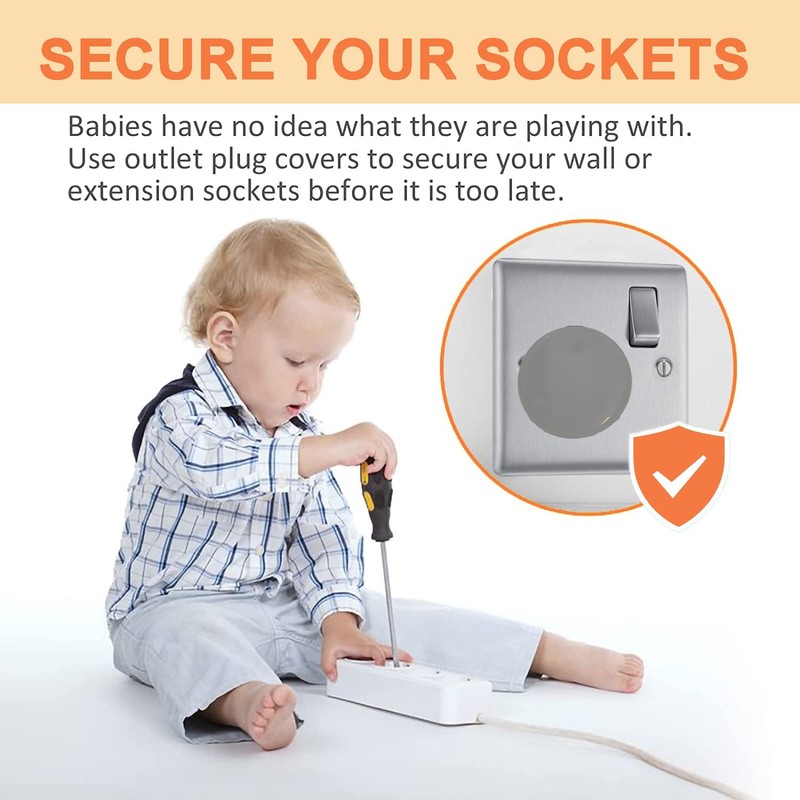 10 Pack Plug Socket Covers UK, Child Baby Plug Socket