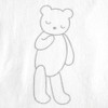 10mois One-Touch Sheet Only, Sleeping Bear, Approx. 35.4 inches (90