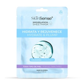 Skin Sense - Mascarilla Facial de Tela Biodegradable Coreana (1 Piezas) | Hecho en Corea | Ecológicas y Naturales - Innovadora Tecnología de Corea con