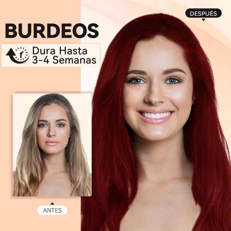 Champ Para Cubrir Canas, Tinte Instantneo Para Cabello